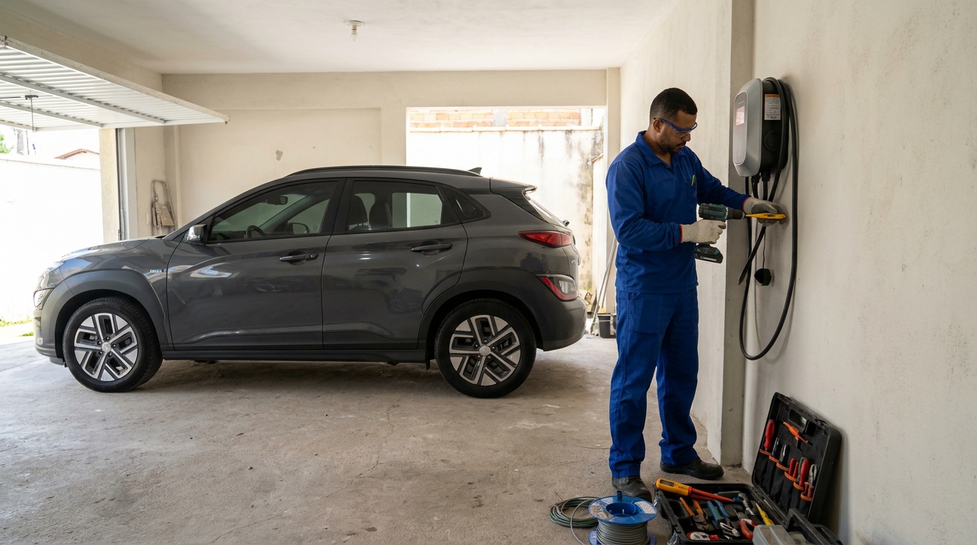 Instalação de Carregador de Carro Elétrico perto de mim em Maringá‑PR