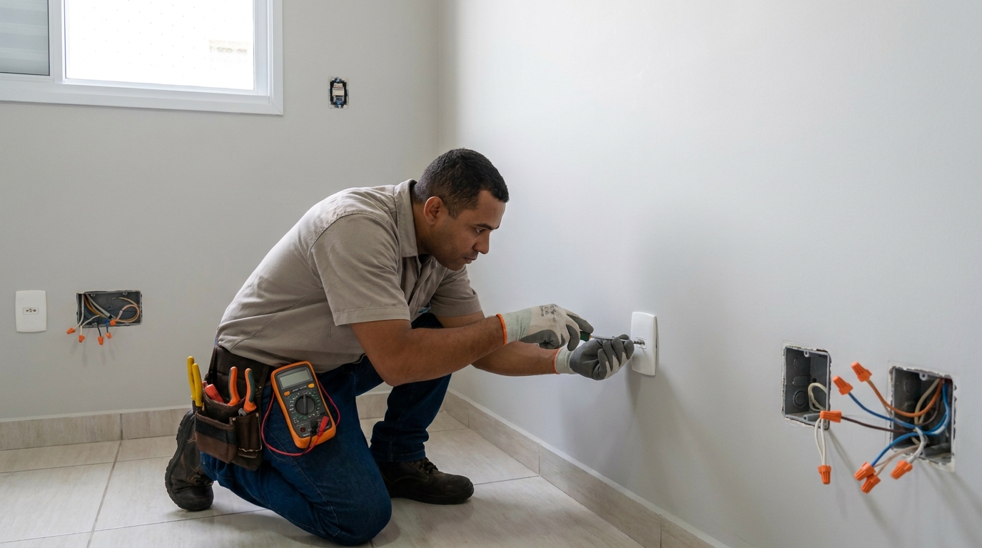Instalação de Tomada e Interruptor perto de mim em Maringá‑PR