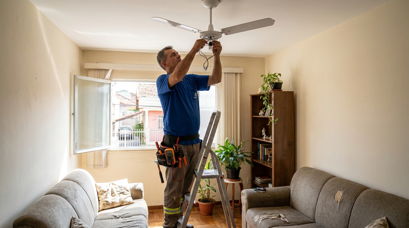 Instalação de Ventilador de Teto perto de mim em Maringá‑PR